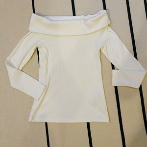 Banana Republic off the shoulder sweater (cream)